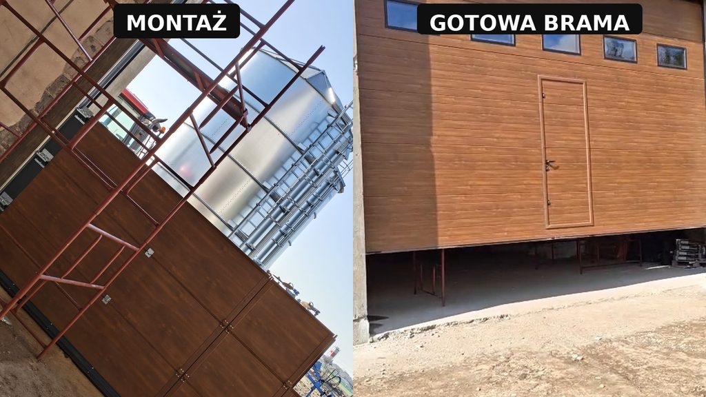 Montaż bramy przemysłowej – montaż i gotowa realizacja